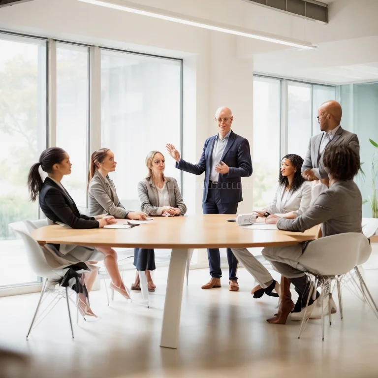 مدير يتأمل في رؤى القيادة الروحية